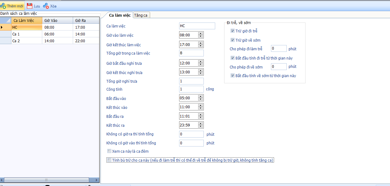 Phần mềm chấm công Ronald Jack Pro 13 13
