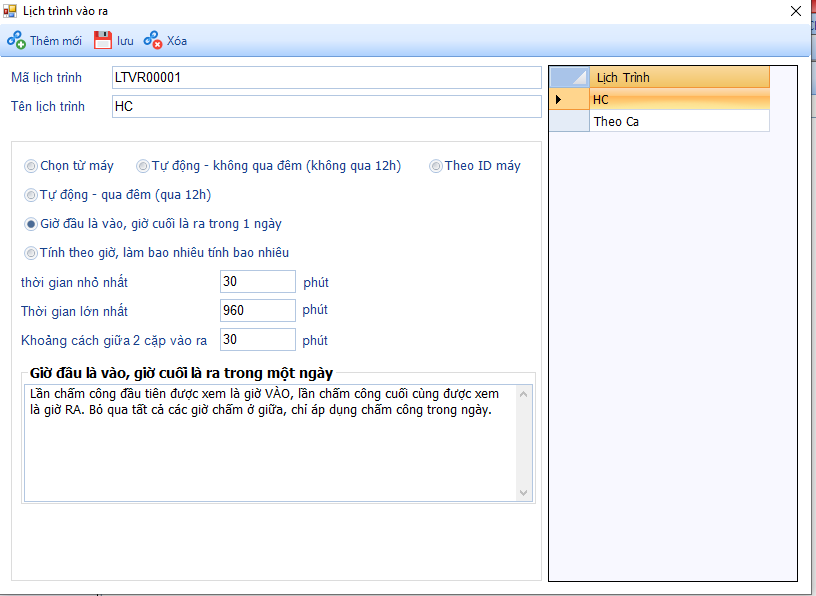Phần mềm chấm công Ronald Jack Pro 15 16