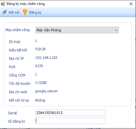 Phần mềm chấm công Ronald Jack Pro 3 3